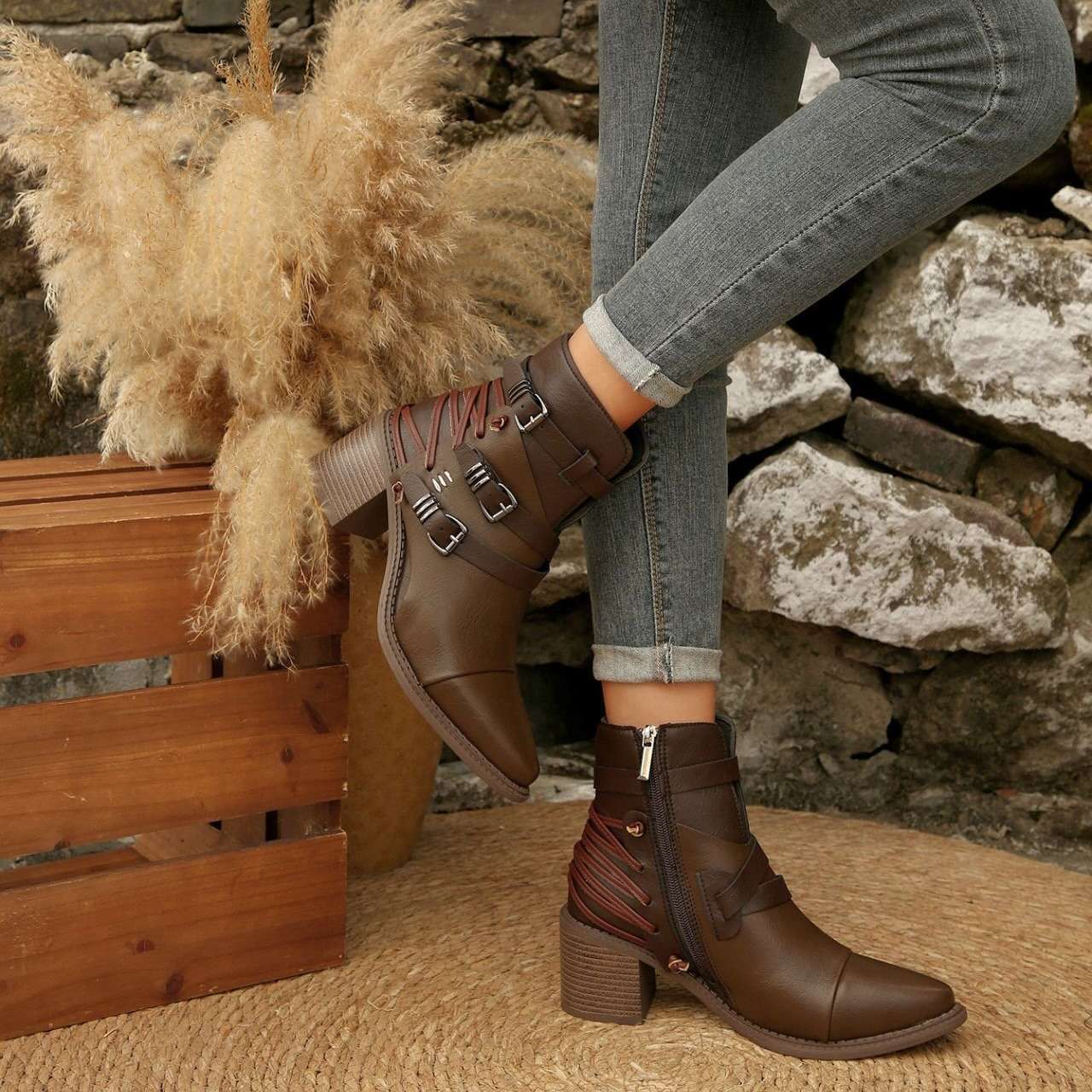 Delaney Buckle Boots - Image 10
