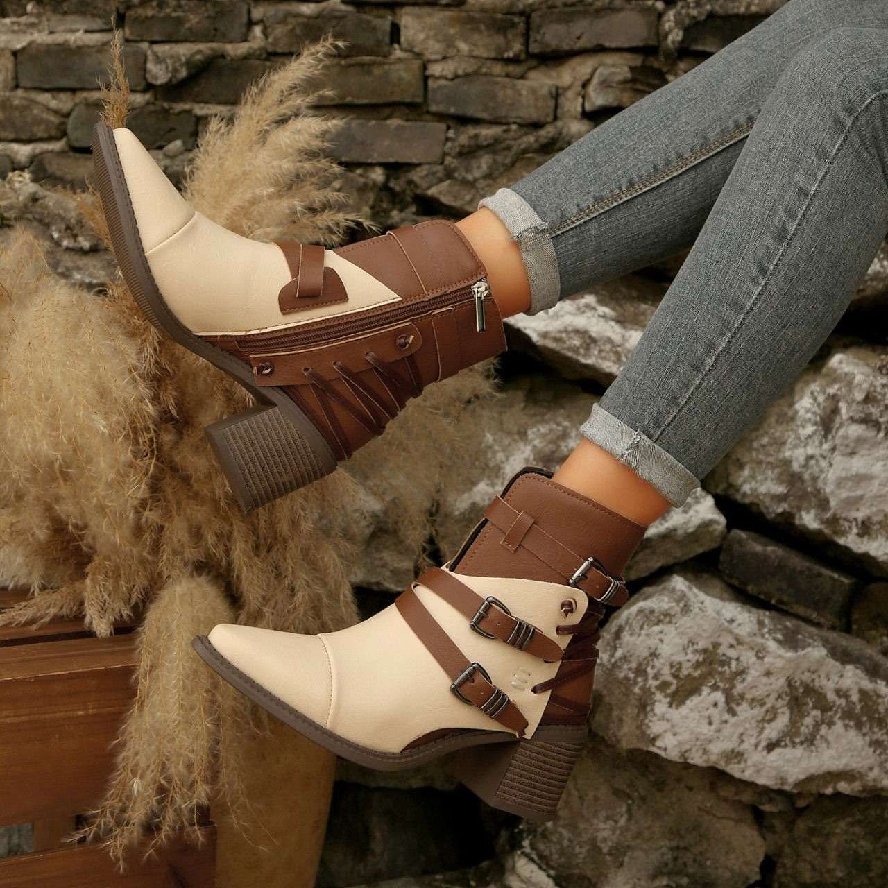 Delaney Buckle Boots - Image 11