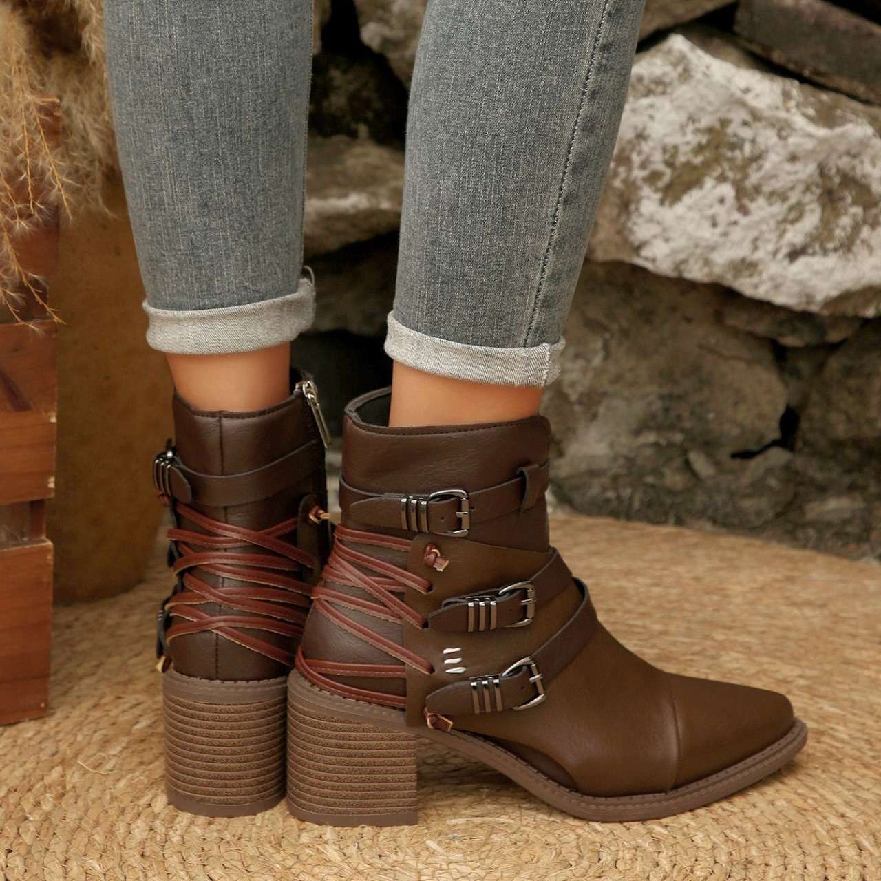 Delaney Buckle Boots - Image 12