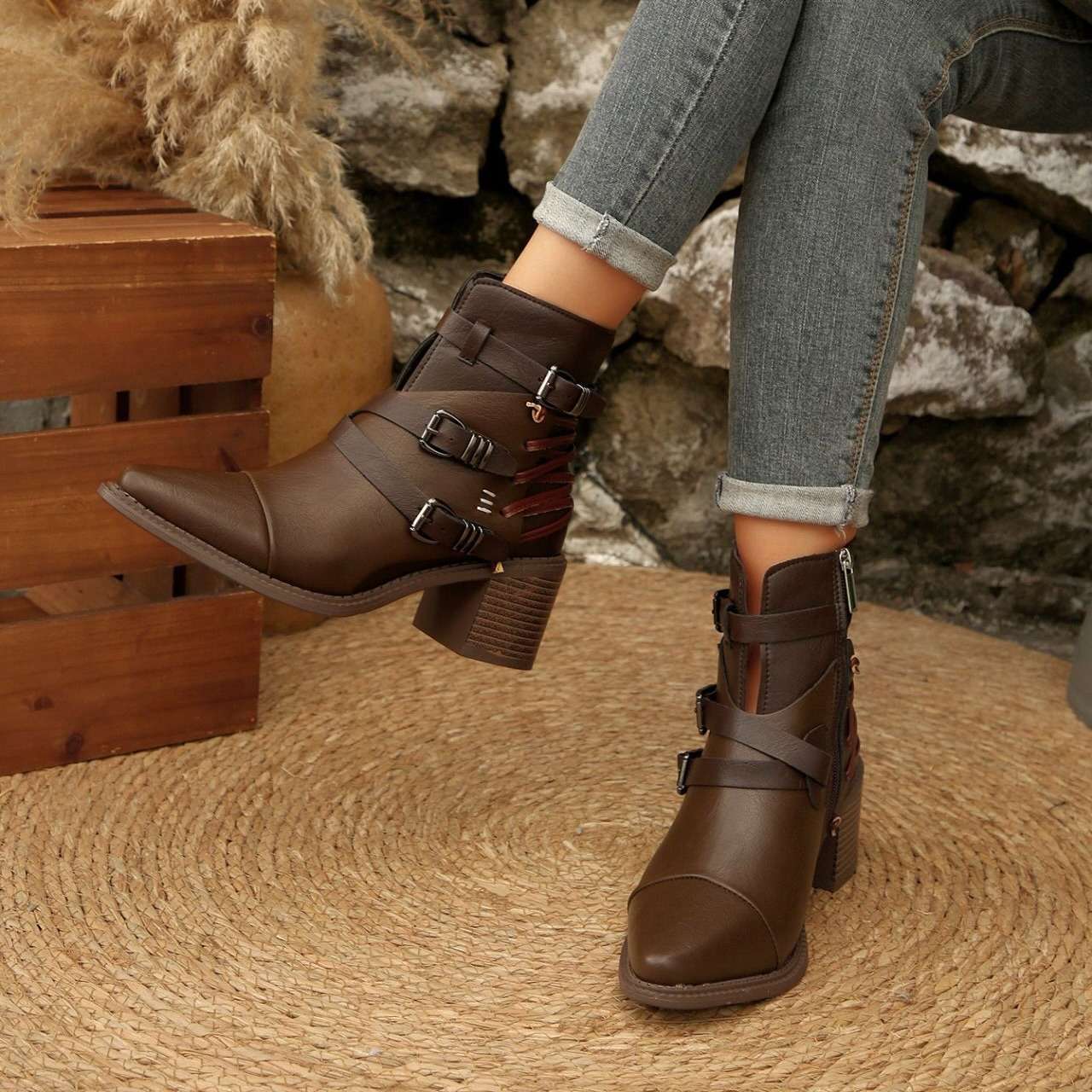 Delaney Buckle Boots - Image 4