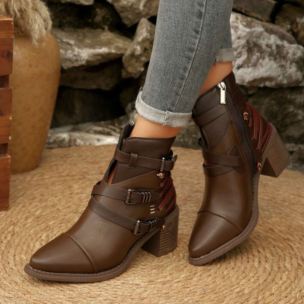 Delaney Buckle Boots - Image 6