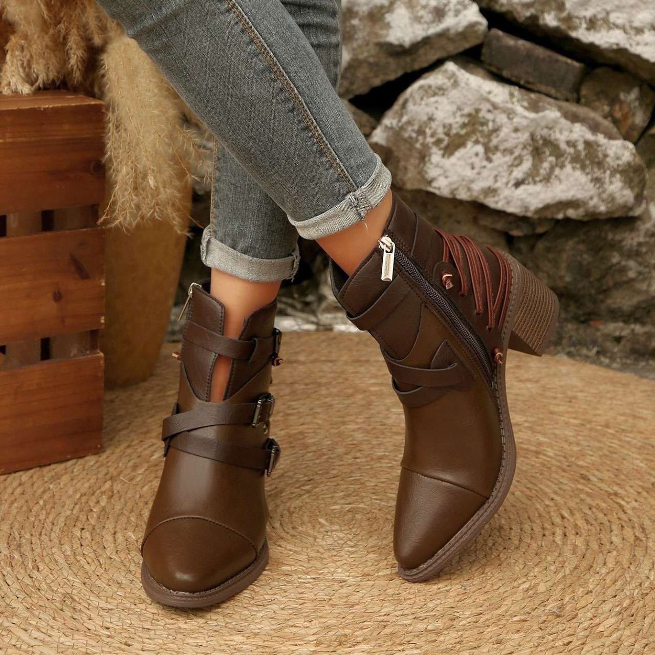 Delaney Buckle Boots - Image 8