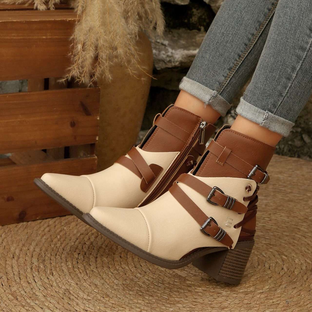 Delaney Buckle Boots - Image 9