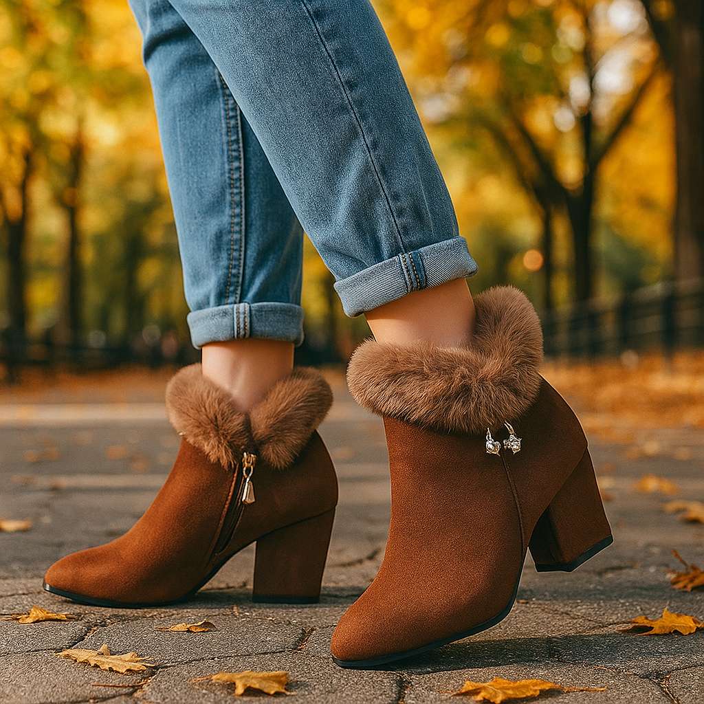 Evelyn Fuzzy Heels