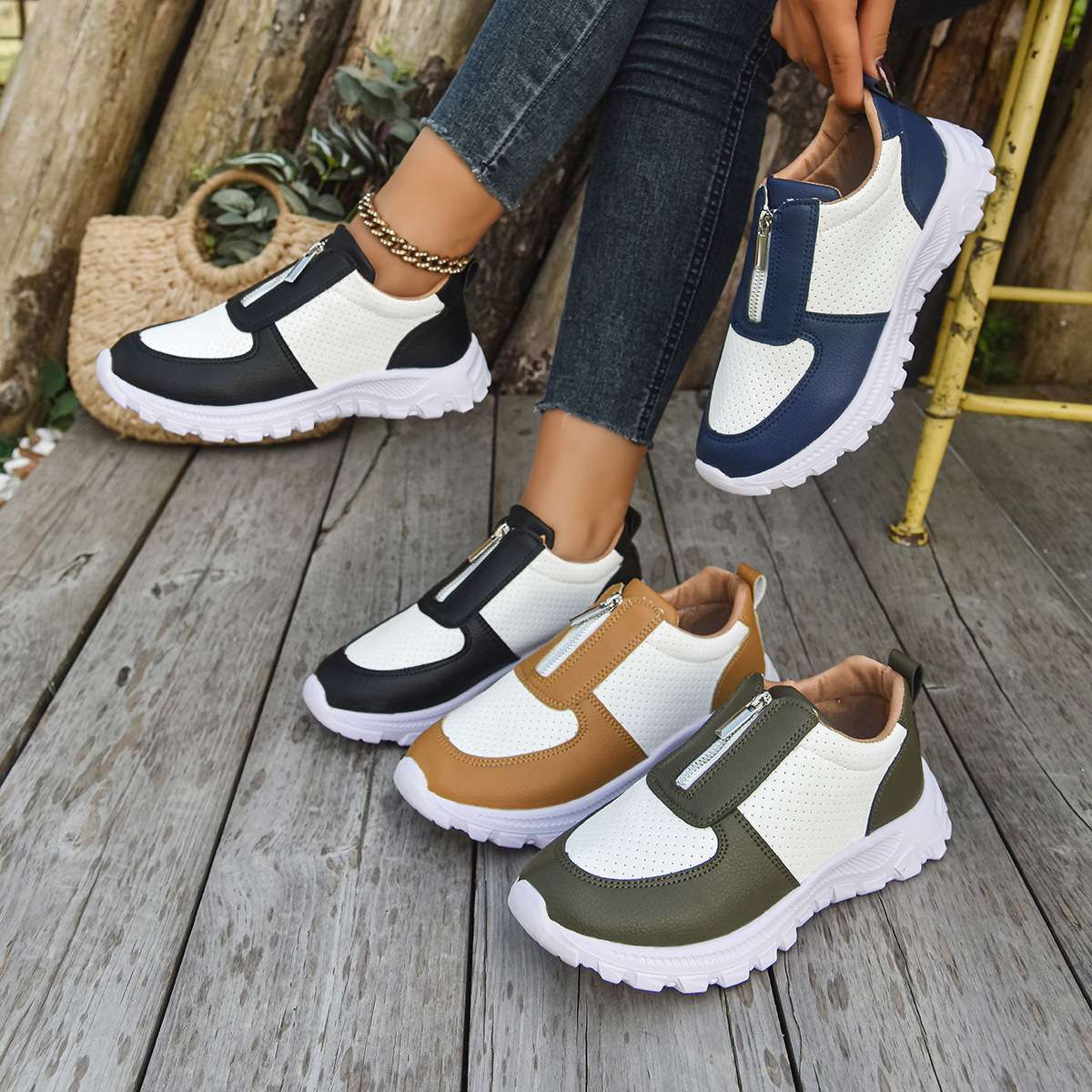 Kenzie Zip Sneakers - Image 11