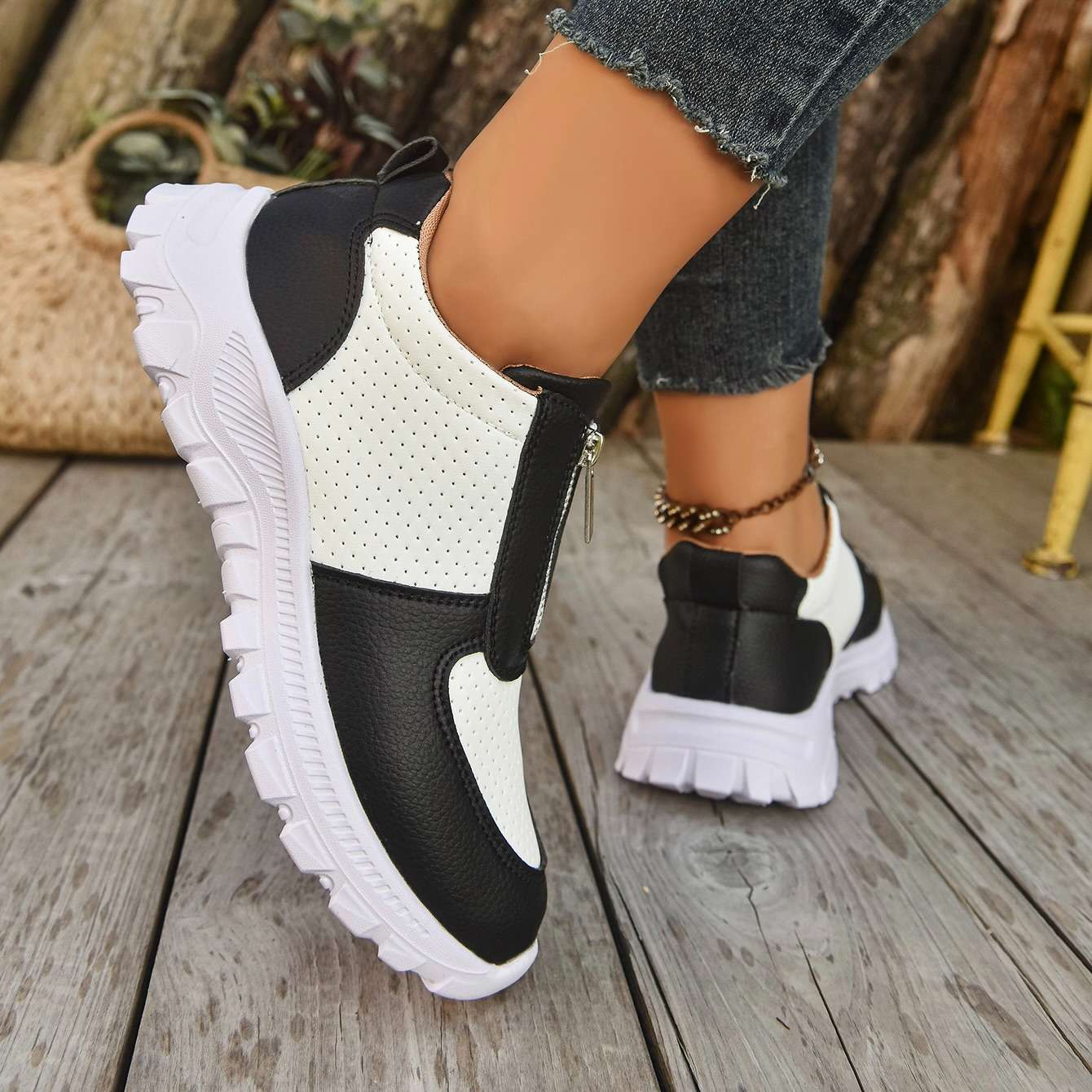 Kenzie Zip Sneakers - Image 6