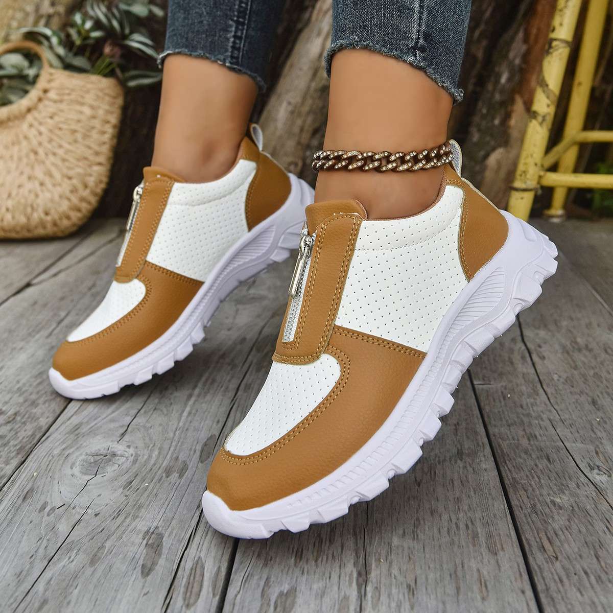 Kenzie Zip Sneakers - Image 7