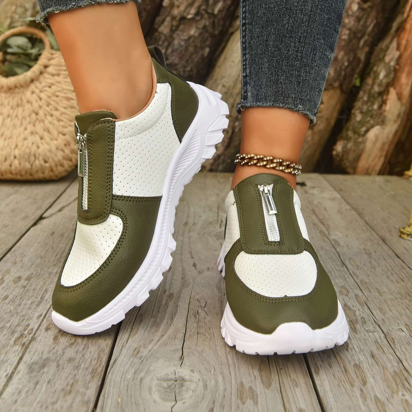Kenzie Zip Sneakers - Image 9