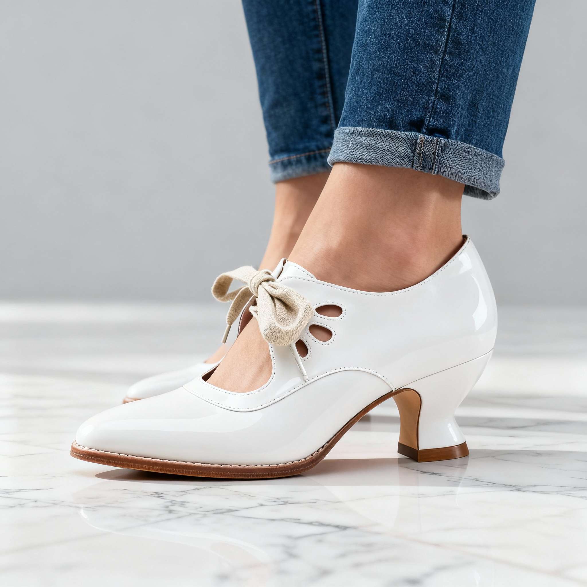 Madison Lace Up Heels - Image 3