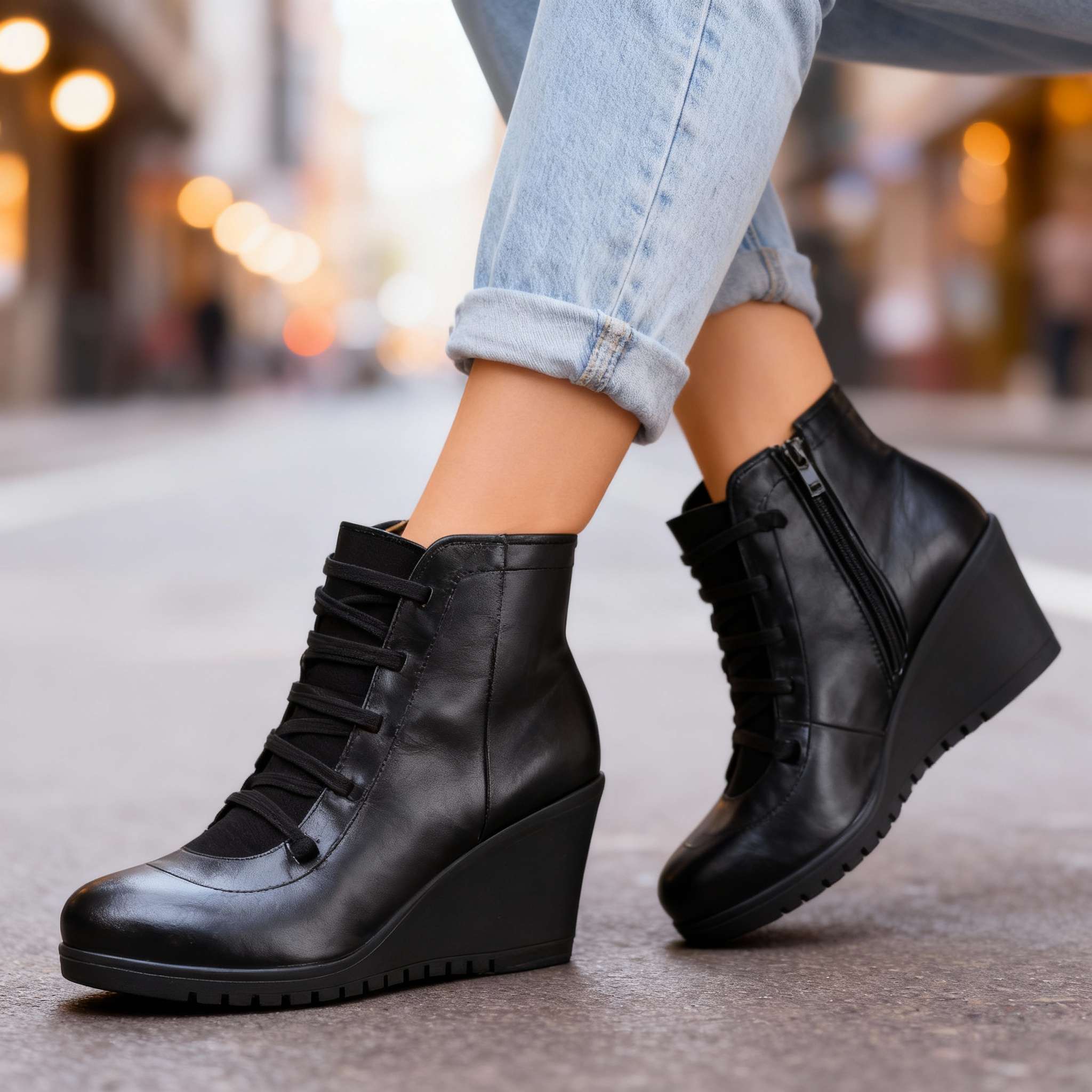 Marvella Orthopedic Wedge Boots - Image 2
