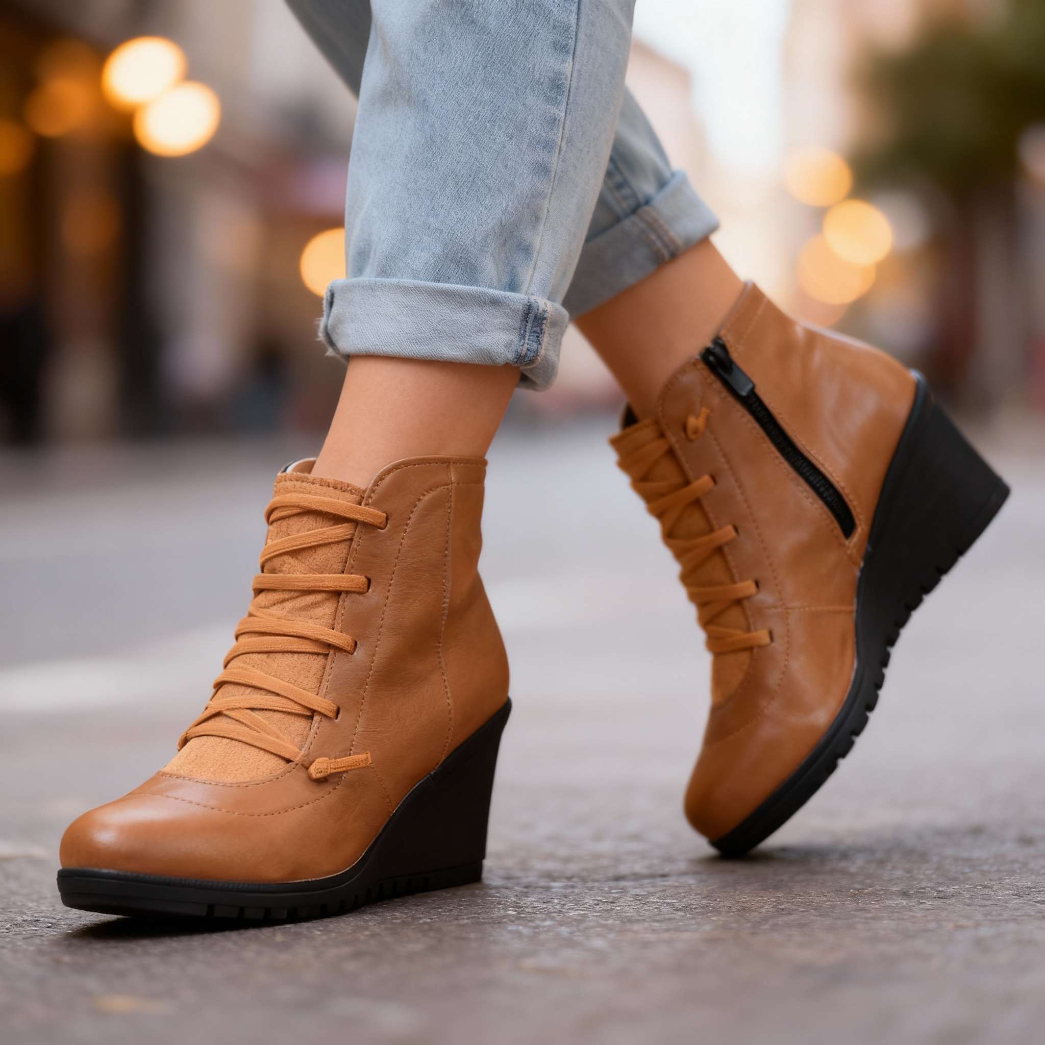 Marvella Orthopedic Wedge Boots - Image 3