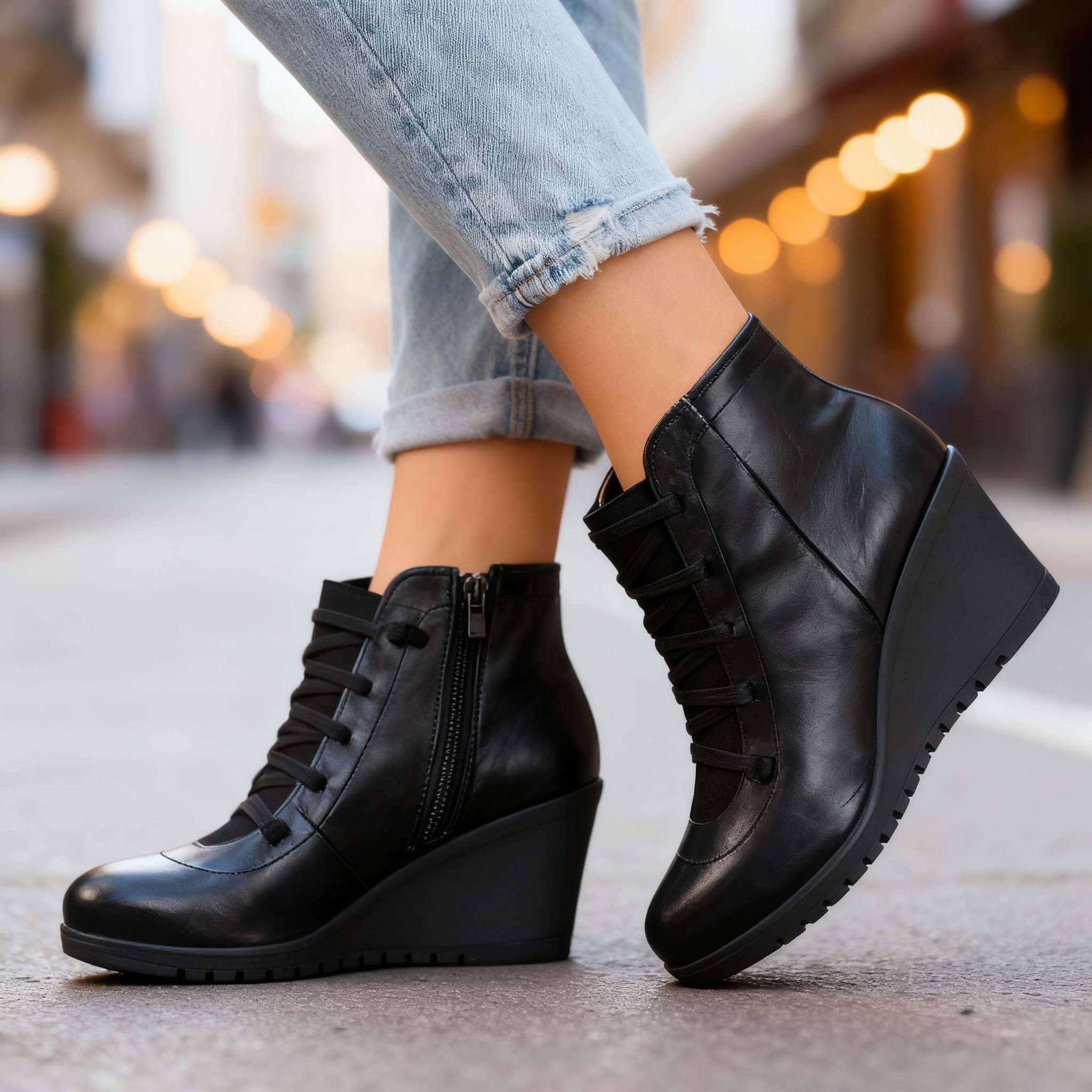 Marvella Orthopedic Wedge Boots - Image 4