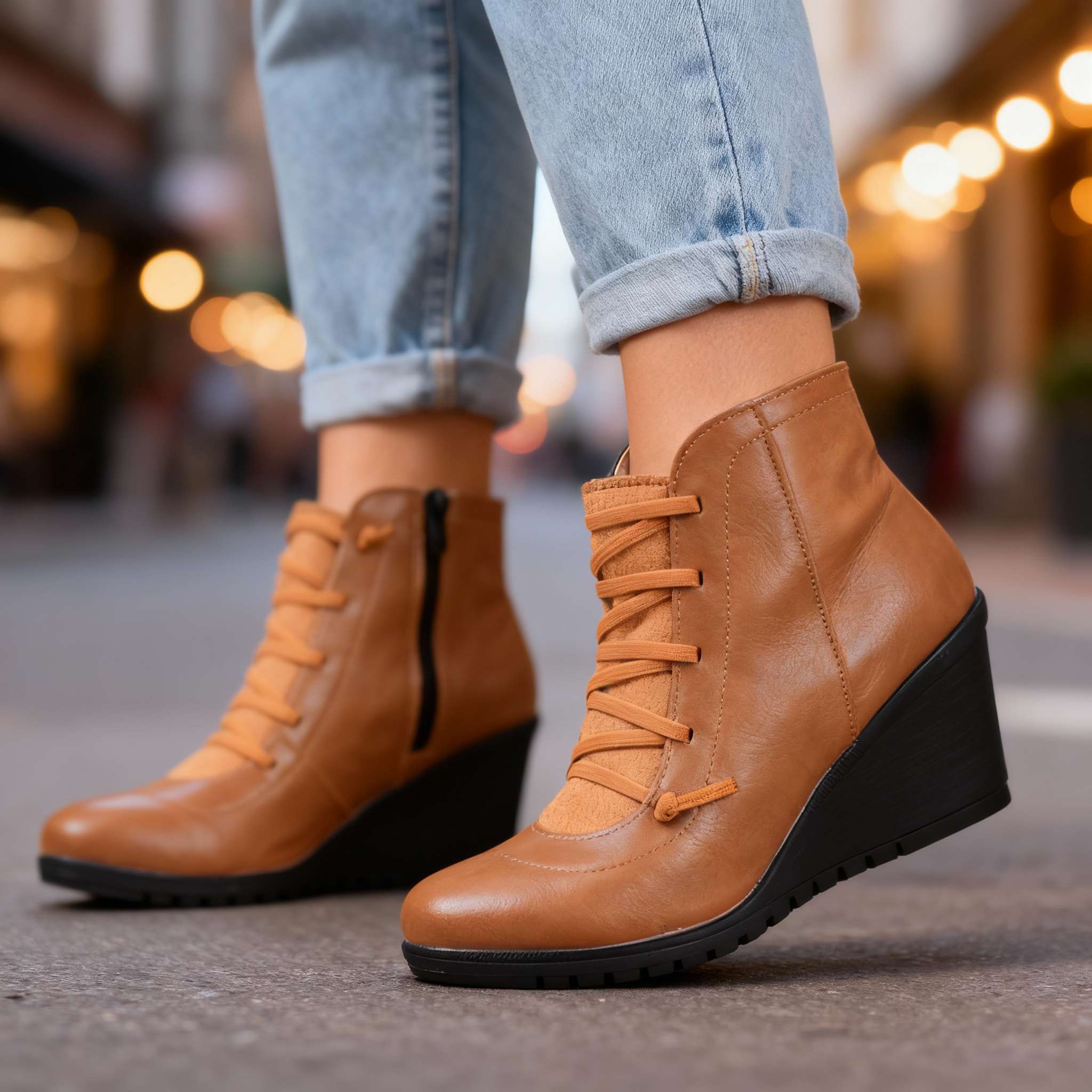 Marvella Orthopedic Wedge Boots - Image 5